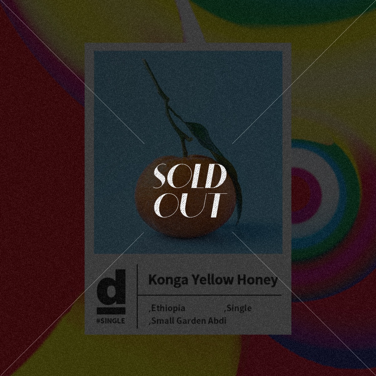 #Single Origin - Ethiopia Yellow Honey Konga G1 W.ABDI
